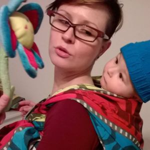 Sa sinom u vezu ruksak u marami LL Movie Star