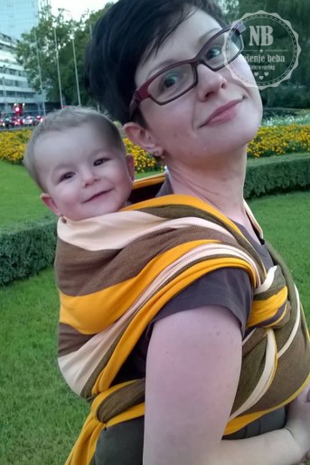 Sa sinom u vezu ruksak u marami Hoppediz Havana