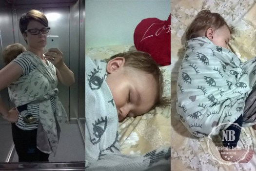 It's difficult to test a wrap and get decent action shots while your toddler is teething. 