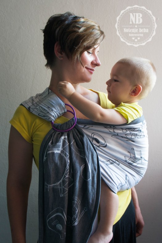 Milili New Music sling od tkane marame vrlo je udoban i daje odličnu potporu baš kao i marama od istog tkanog materijala.