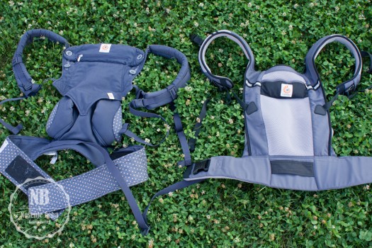 Desno je Ergobaby 360 a lijevo rjeđi Ergobaby Ventus. 