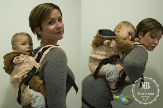 Neuspjeli pokušaj skraćivanja panela s prilagođivačima ušivenima na vanjskoj strani panela. 