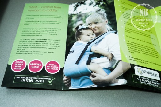 Reklamni letak mekih oblikovnih nosiljki ISARA.
