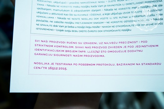 Dio uputa uz prvu hrvatsku testiranu meku oblikovanu nosiljku LocoLobo Click&Go.