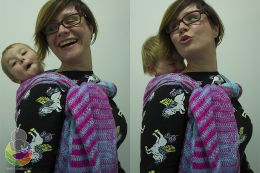 Majicu s jednorozima odabrala sam namjerno za fotkanje s ovom maramom. :-p