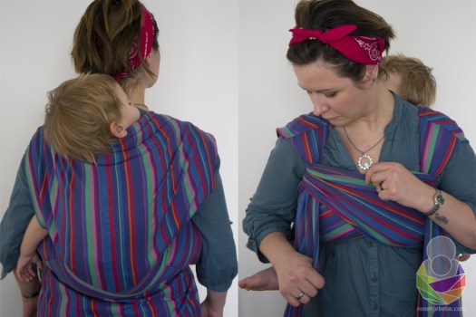 Podegi se može vezati na iznimno puno načina, pogotovo na leđima. Ovdje je podegi ponovno vezan na mei tai način. 