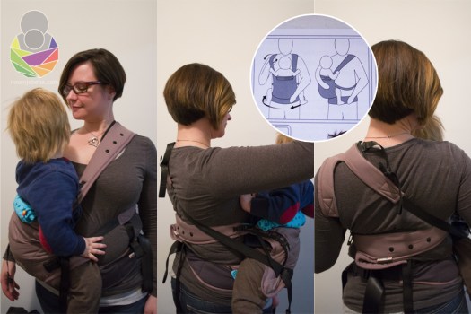 Položaj na boku stabilan je i izuzetno udoban čak i s gegavcem od 14 kg.